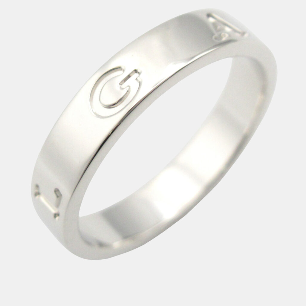 luxury-women-bvlgari-used-fine-jewelry-p1167425-005 Bvlgari B.Zero1 18K White Gold Band Ring EU 51