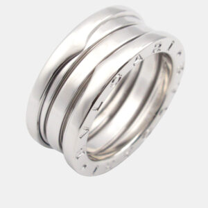 Bvlgari B.Zero1 18K White Gold Band Ring EU 51