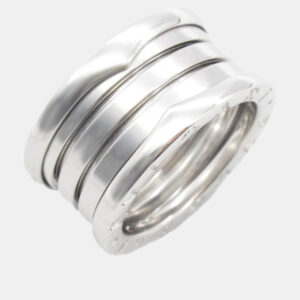 Bvlgari B.Zero1 18K White Gold Band Ring EU 53