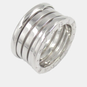 Bvlgari B.Zero1 18K White Gold Band Ring EU 51
