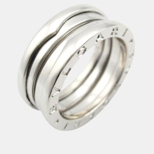 Bvlgari B.Zero1 18K White Gold Band Ring EU 52