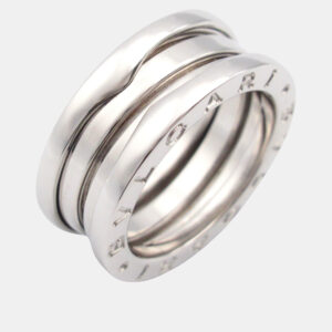 Bvlgari B.Zero1 18K White Gold Band Ring EU 50