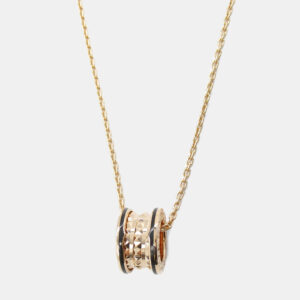 Bvlgari B-Zero1 Ceramic 18K Rose Gold Necklace