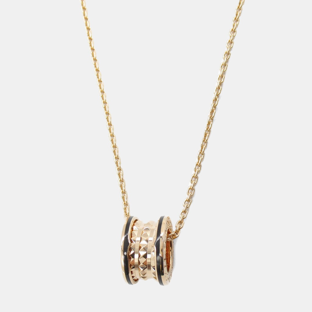 Bvlgari B-Zero1 Ceramic 18K Rose Gold Necklace