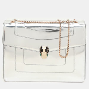 Bvlgari Mirror Leather Large Serpenti Forever Shoulder Bag
