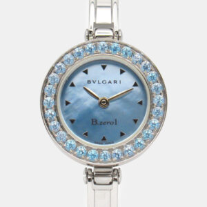 Bvlgari Blue Stainless Steel B.Zero1 BZ22S Quartz Women's Wristwatch 22 mm