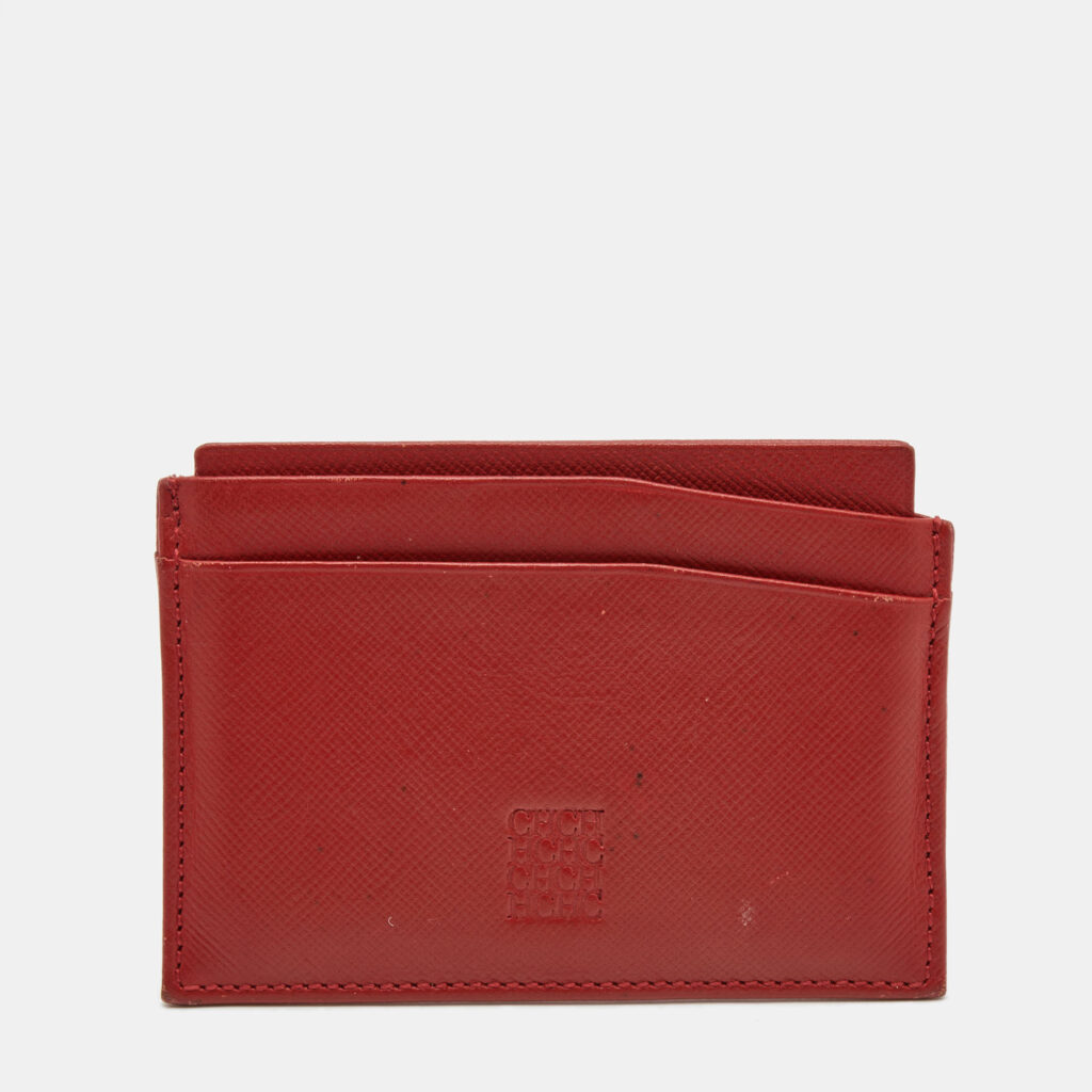 luxury-women-carolina-herrera-used-handbags-p862835-001 Carolina Herrera Red Leather Card Case
