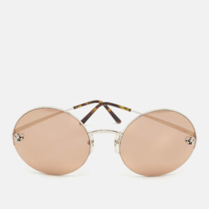 Cartier Brown Panth&egrave;re de Cartier Round Sunglasses
