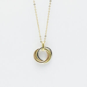 Cartier 18K Pink Gold White Gold Trinity Necklace