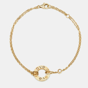 Cartier Love Diamond 18k Yellow Gold Bracelet