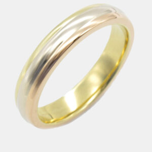 Cartier 18K Yellow, White, Pink Gold Trinity Vendome Ring EU 54
