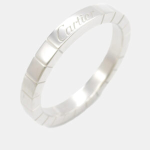 Cartier 18K White Gold Lanieres Ring EU 60