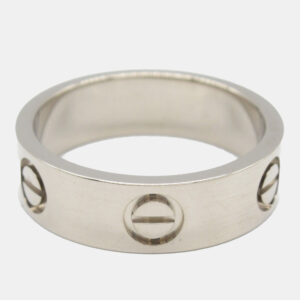 Cartier 18K White Gold Love Ring EU 53