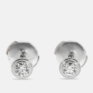 Cartier d'Amour Diamonds 18k White Gold Medium Model Stud Earrings