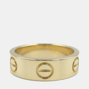 Cartier 18K Yellow Gold Love Band Ring EU 53