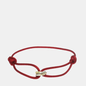 Cartier 18K Yellow Gold, Rose Gold, White Gold Trinity Cord Bracelet