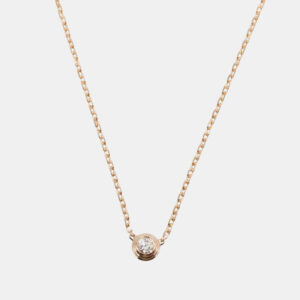 Cartier 18K Rose Gold Diamond D'amour Necklace