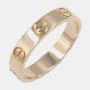 Cartier 18K Rose Gold Love Band Ring EU 50