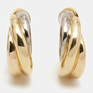 Cartier Trinity 18k Three Tone Gold Earrings