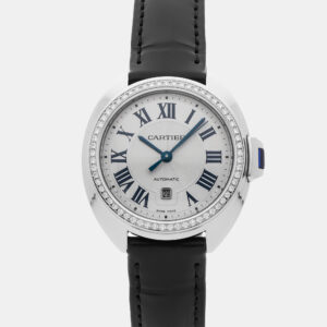 Cartier Cle De Cartier W4CL0005 Automatic Stainless Steel Silver Dial Women's Wristwatch 35mm