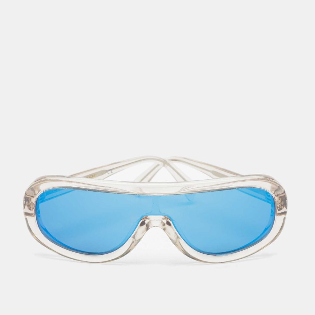 luxury-women-celine-used-accessories-p1076062-001 Celine Grey & Blue Mirrored CL40021I Shield Sunglasses