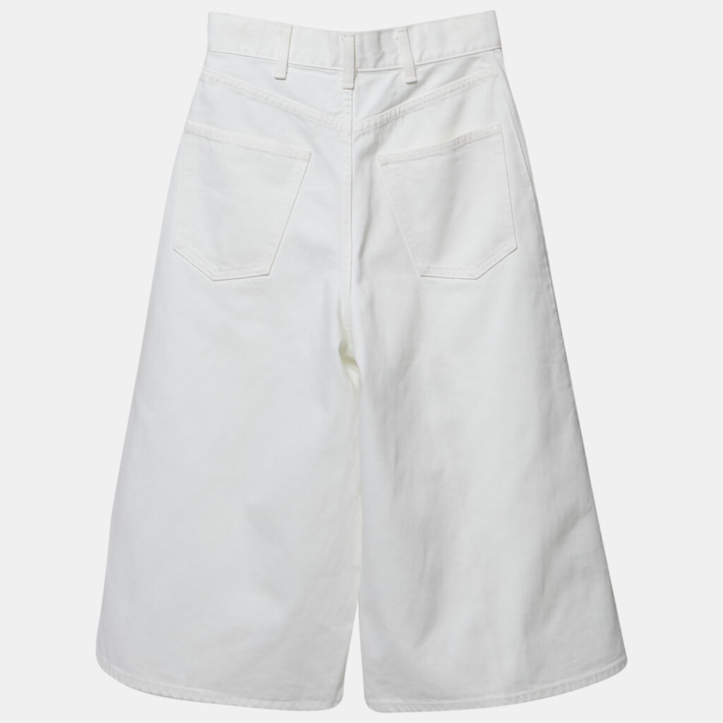 luxury-women-celine-used-clothes-p1154965-002 Celine White Denim Capri Pants S Waist 26"