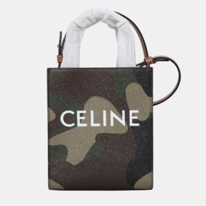Celine Camouflage Mini Cabas Vertical Bag