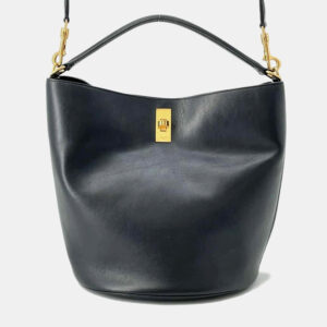 Celine Black Calf Leather Taboo Medium Shoulder Bag