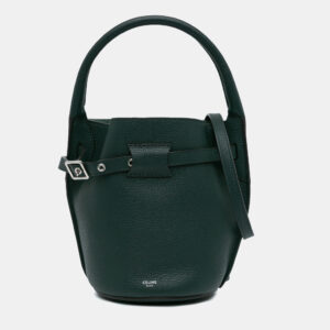 Celine Green Leather Nano Big Bucket Bag