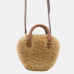 Celine Brown Boa Leather Medium Heart Shoulder Bag