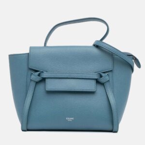 Celine Blue Nano Grained Calfskin Belt Bag