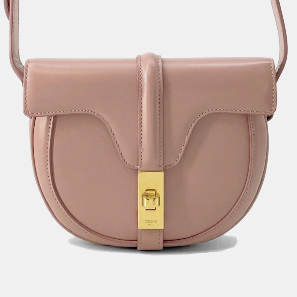 luxury-women-celine-used-handbags-p1157682-002 Celine Pink Leather Small Busas 16 Shoulder Bag