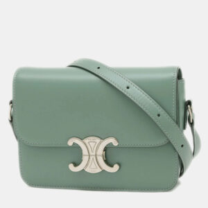 Celine Leather Teen Triomphe Shoulder Bag