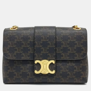 Celine Brown PVC Victoire Medium bag