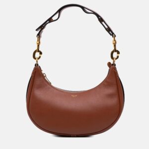 Celine Brown Leather Ava Shoulder Bag