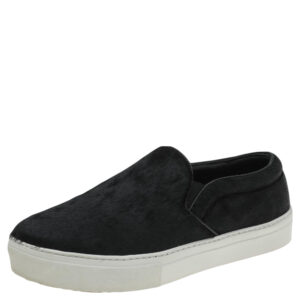 Celine Black Pony Hair Slip On Sneakers Size 40