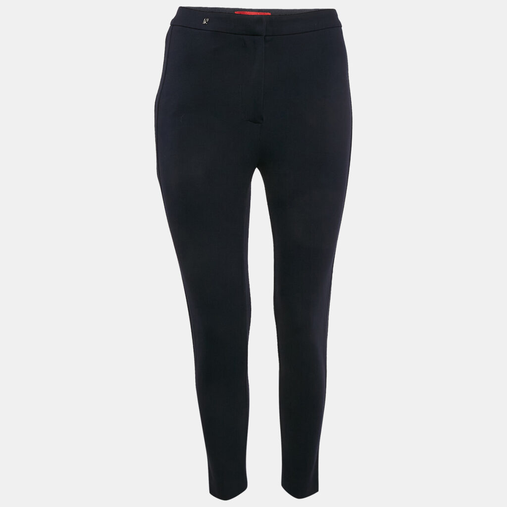 luxury-women-ch-carolina-herrera-used-clothes-p1100844-007 CH Carolina Herrera Navy Blue Knit Pants XS