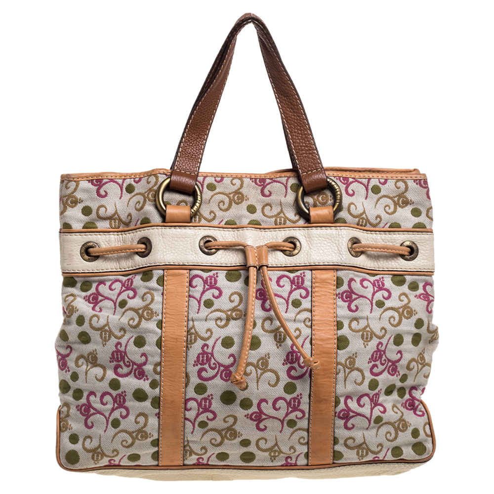 luxury-women-ch-carolina-herrera-used-handbags-p387196-007 CH Carolina Herrera Multicolor Embroidered Fabric and Leather Trim Tote