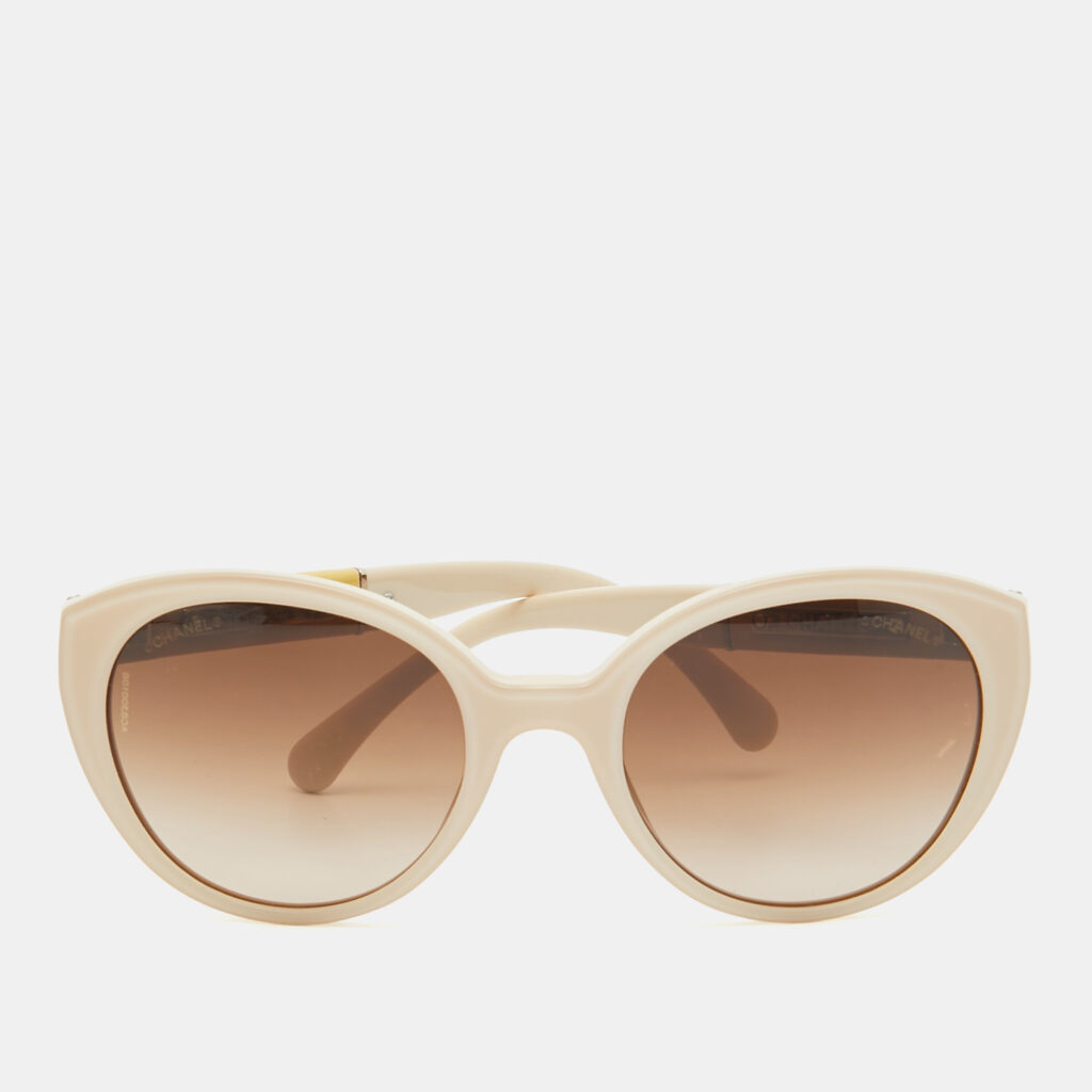 luxury-women-chanel-used-accessories-p1070789-001 Chanel Beige/Brown Gradient 5252Q Cat Eye Sunglasses