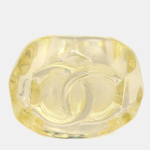 Chanel Ring Clear Acrylic Size 53