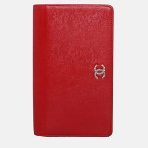 Chanel Red Caviar Yen Wallet