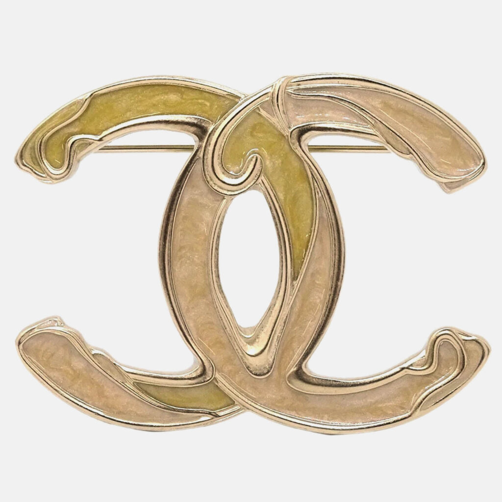 luxury-women-chanel-used-accessories-p1168716-001 Chanel CC Brooch Pin Gold 10P