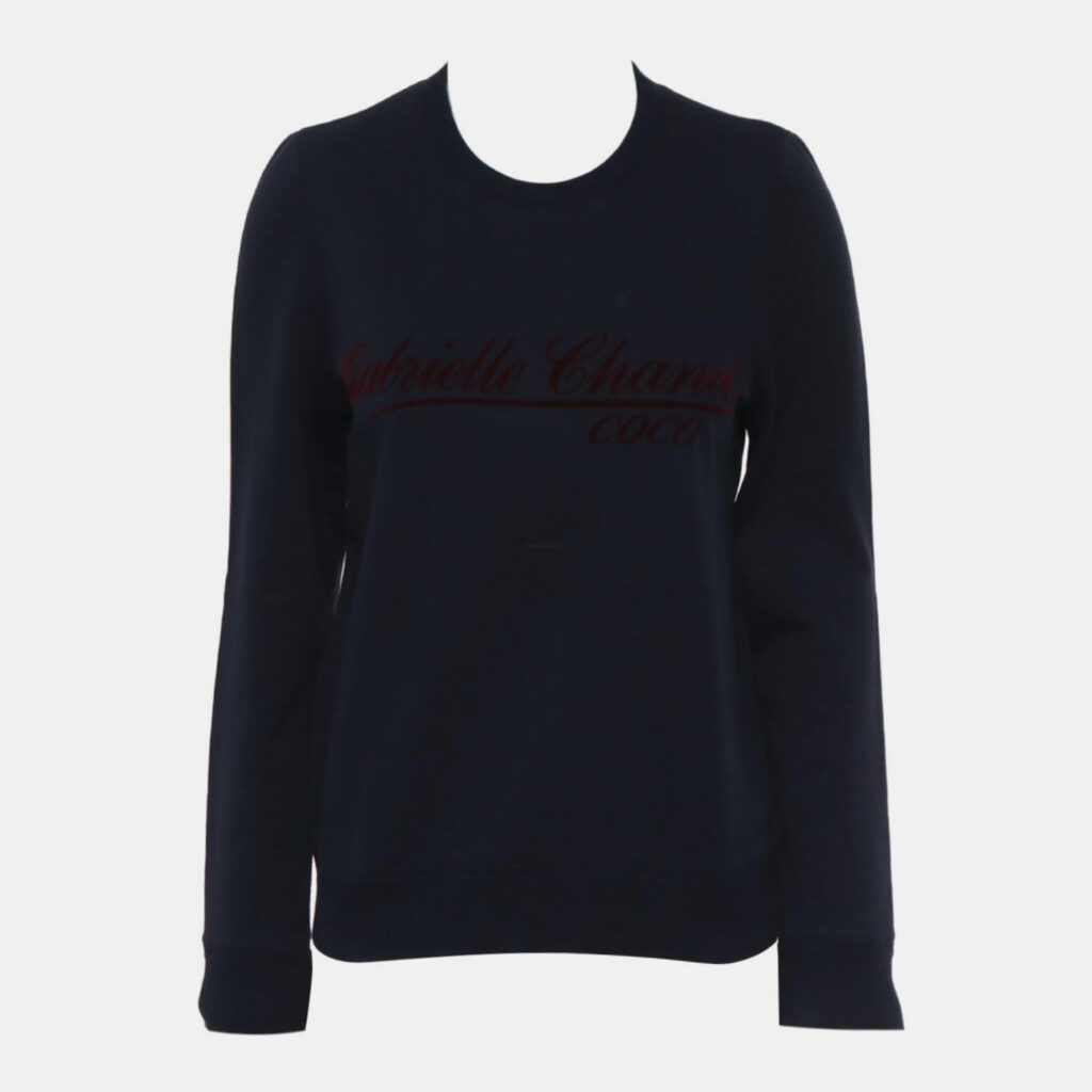 luxury-women-chanel-used-clothes-p1074463-001 Chanel Navy Gabrielle Chanel Sweater S