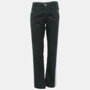 Chanel Black/White Gradient Cotton Jeans M Waist 31"