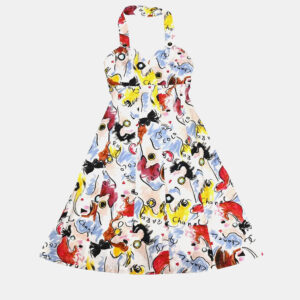 Chanel Multicolor Cotton Sleeveless Dress Women Size 38