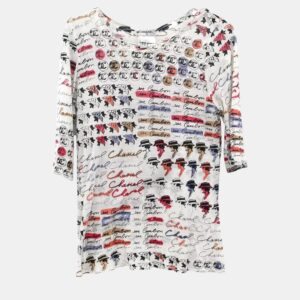 Chanel White T-shirt Women's Size 42