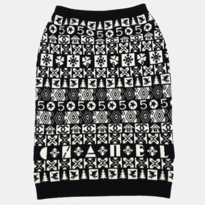 Chanel Black/White Skirt Size 38