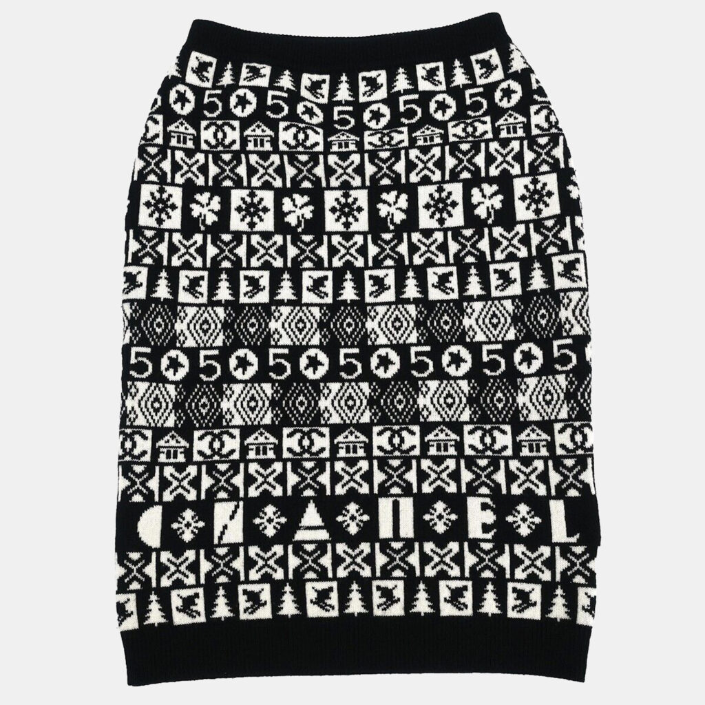 luxury-women-chanel-used-clothes-p1136375-003 Chanel Black/White Skirt Size 38