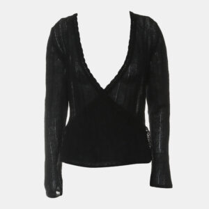 Chanel Black Button-up Sweater