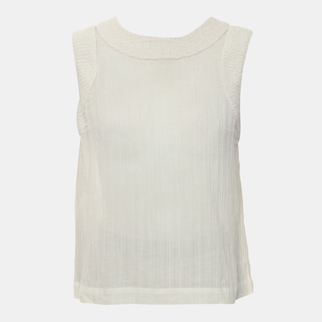 luxury-women-chanel-used-clothes-p1163024-003 Chanel White Sleeveless Top